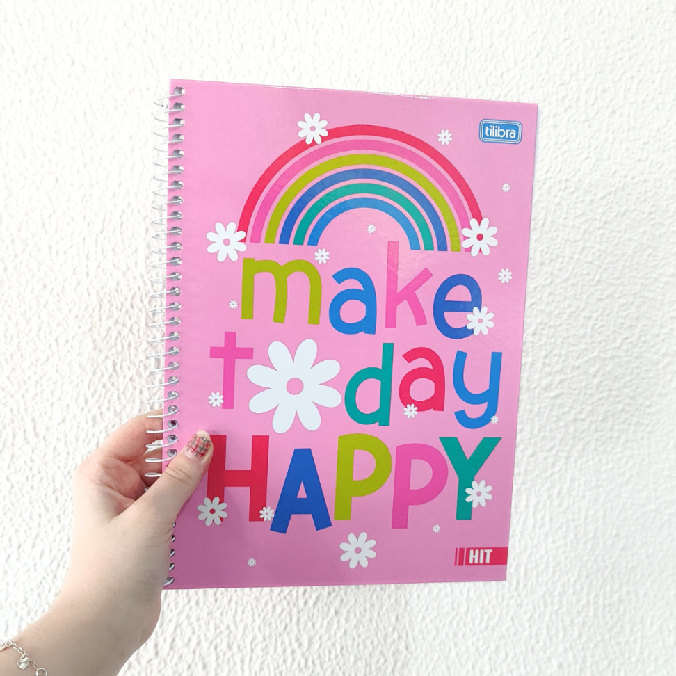 Caderno com Espiral Universitário 1 Matéria Hit Feminino Tilibra - #1