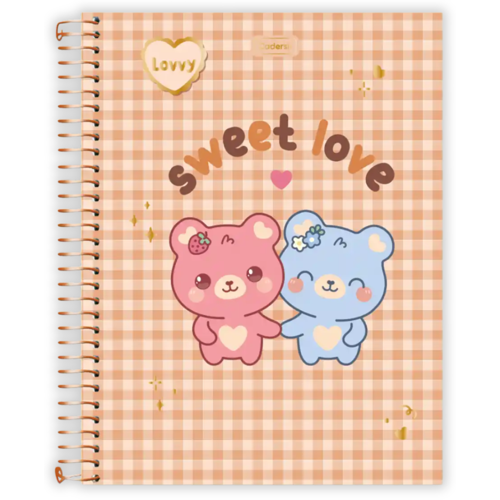 Caderno com Espiral Universitário Lovvy 1 Matéria Cadersil - #4