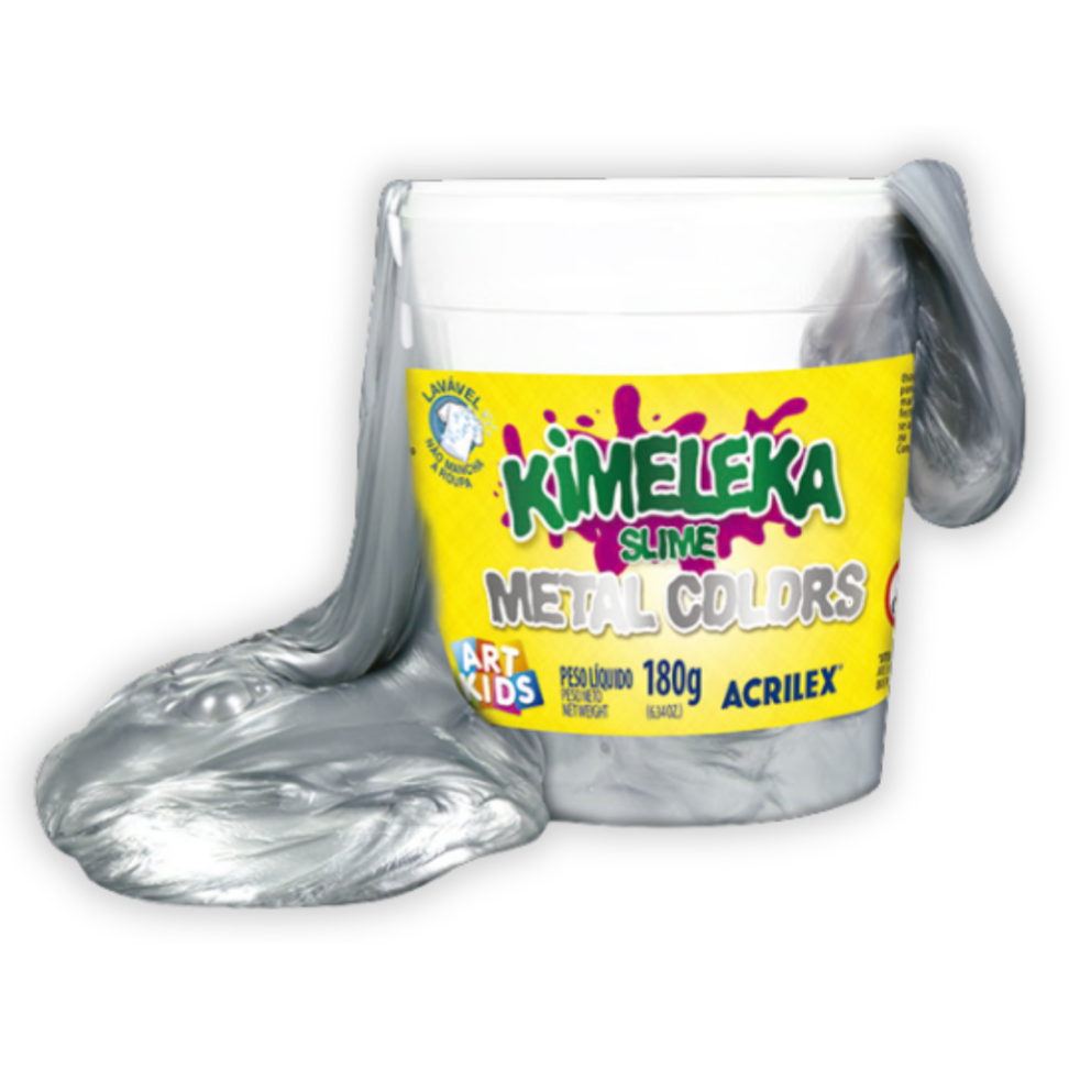 Slime Kimeleka Metal Colors Art Kids 180g Acrilex - #6