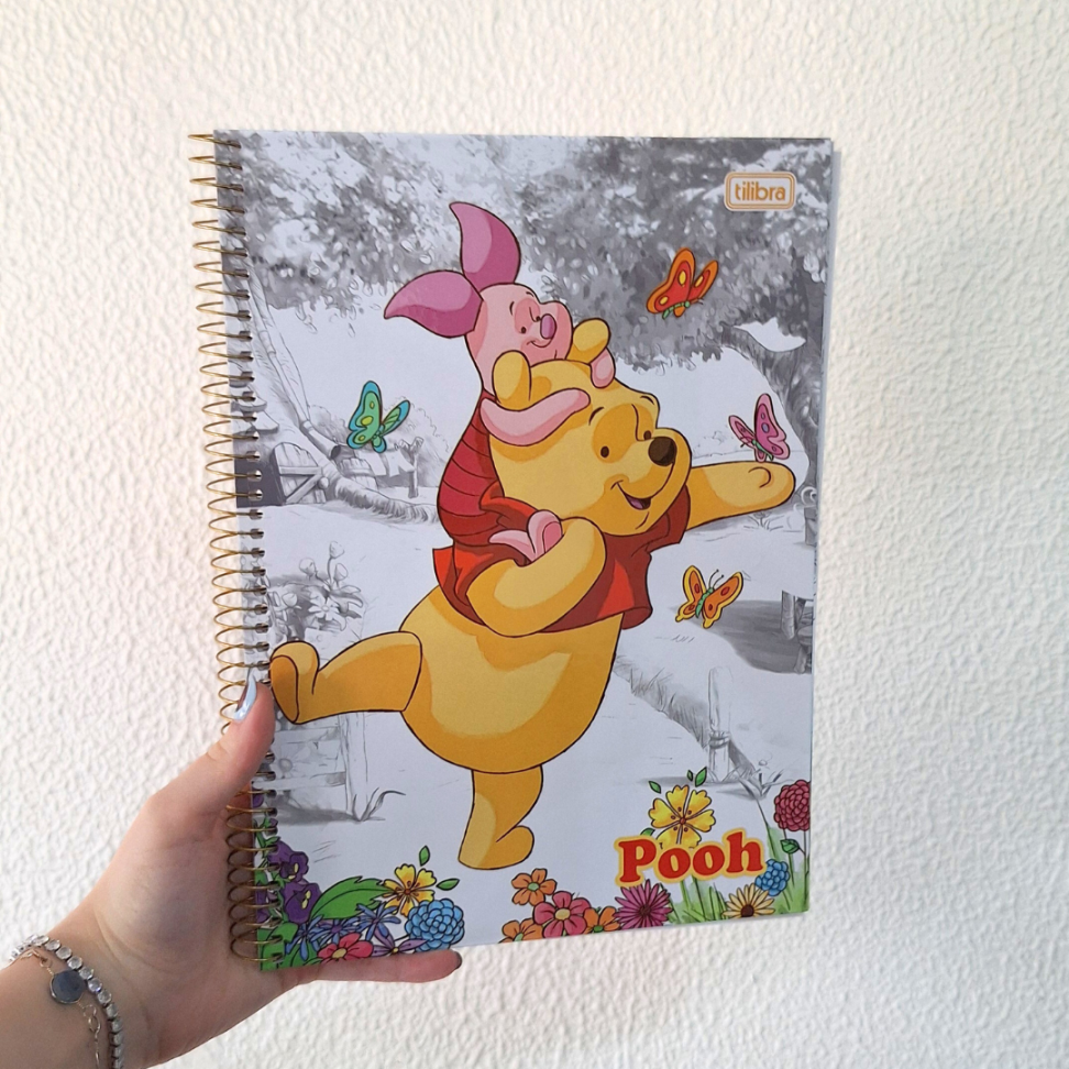 Caderno com Espiral Pooh Core 1 Matéria Connect Tilibra - #9