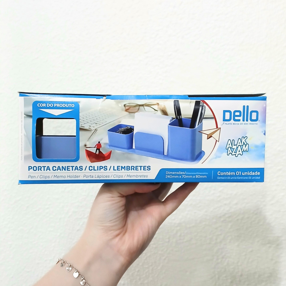 Porta Canetas Triplo Acrílico 3031 Color Dello - #7