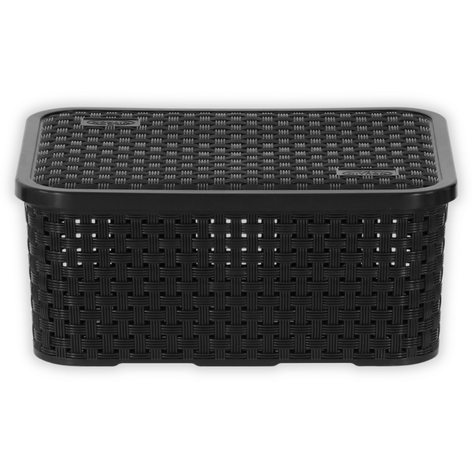 Caixa Organizadora Rattan Preto 4L Nitron