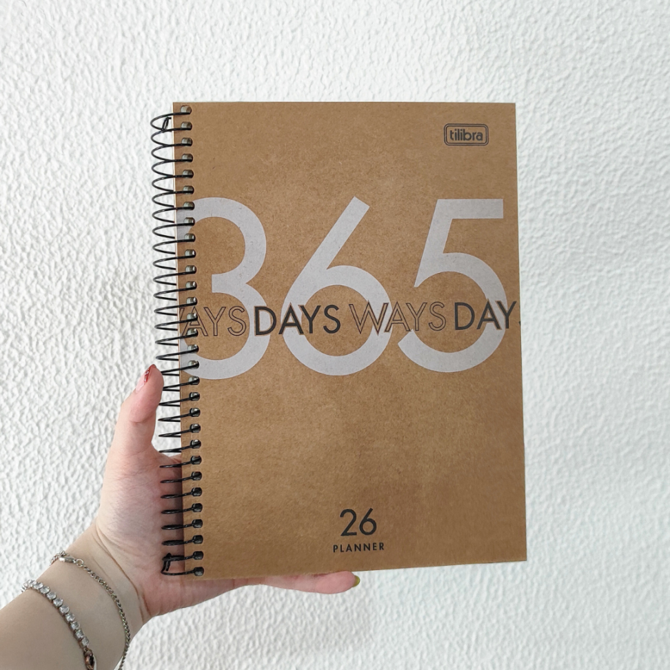Planner Espiral Médio Kraftwork 2026 Tilibra - #8
