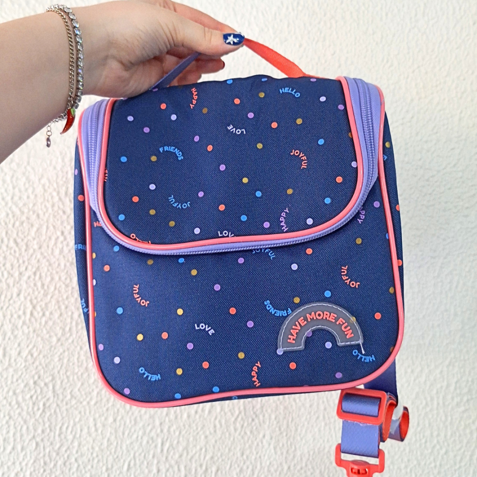 Lancheira Térmica Dots Azul Académie Tilibra - #6