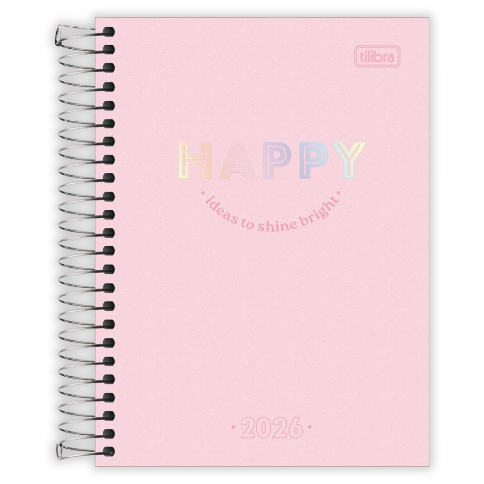 Agenda Espiral Diária Pequena Happy 2026 Tilibra - #2