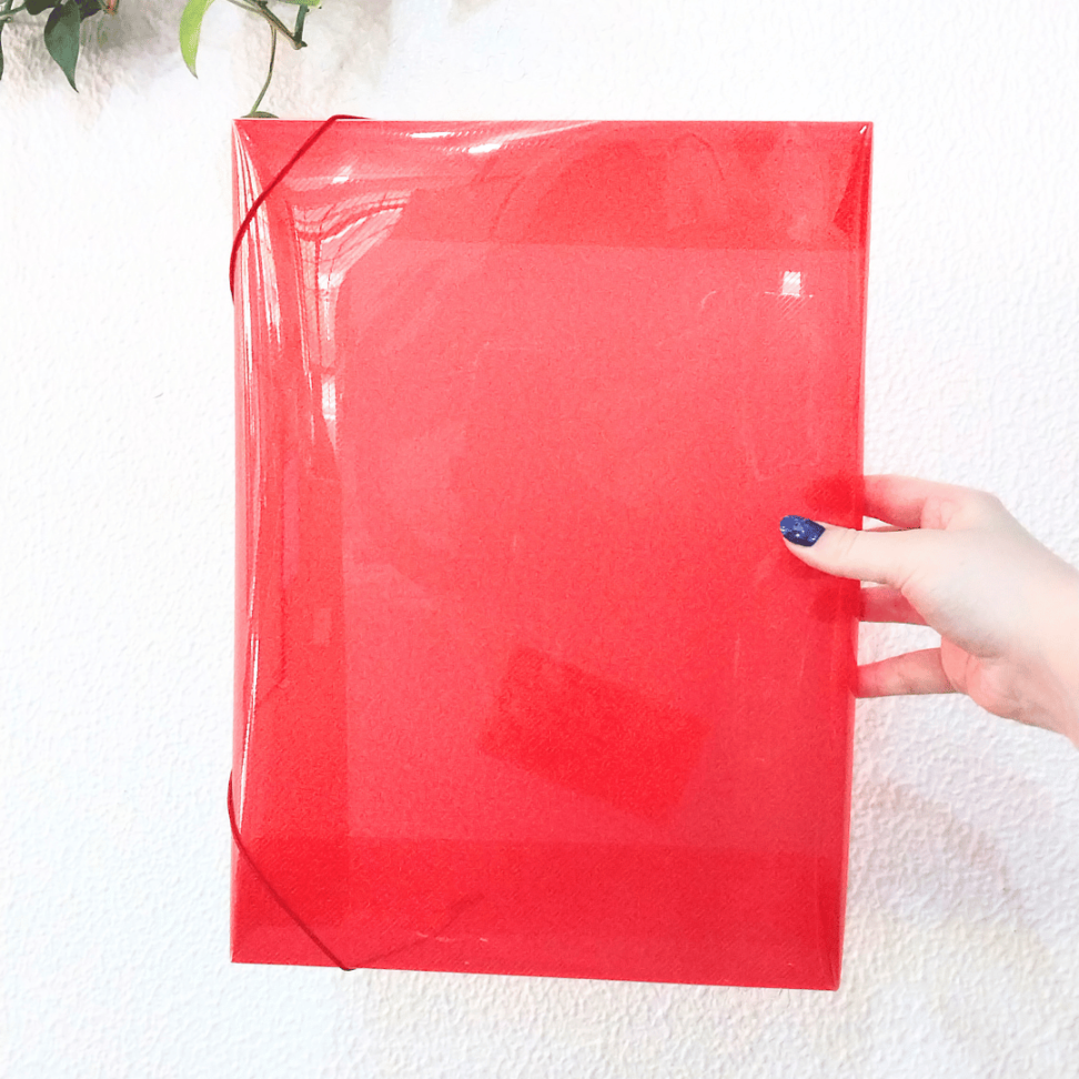 Pasta Aba-Elástico A4 PVC 40mm Soft Vermelho Polibras - #3
