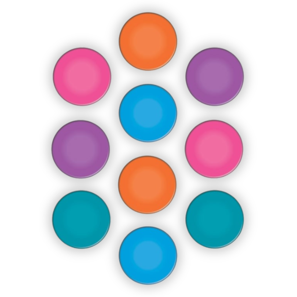 Imãs Coloridos 10 Unidades Tilibra - #2