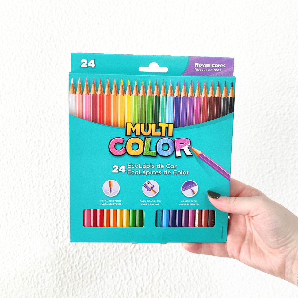 Lápis de Cor 24 Cores Multicolor - #3