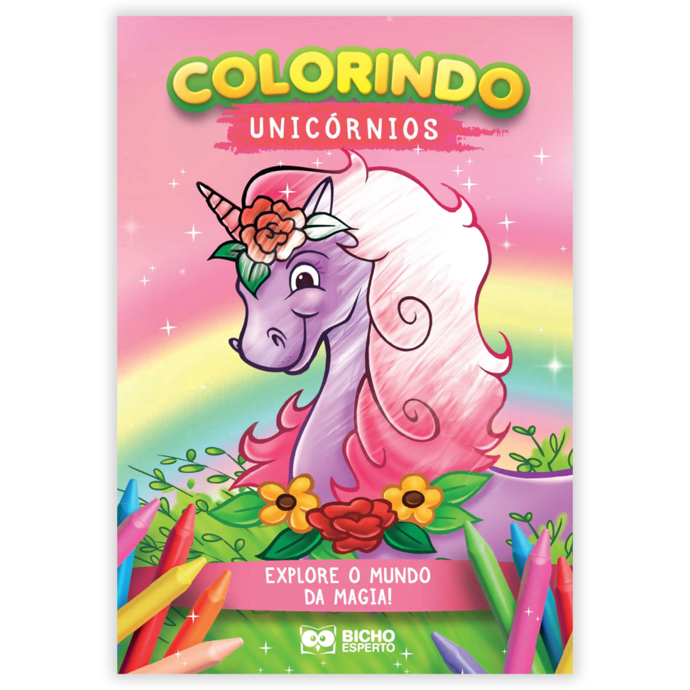 Livro Colorindo Unicórnios Bicho Esperto - #1