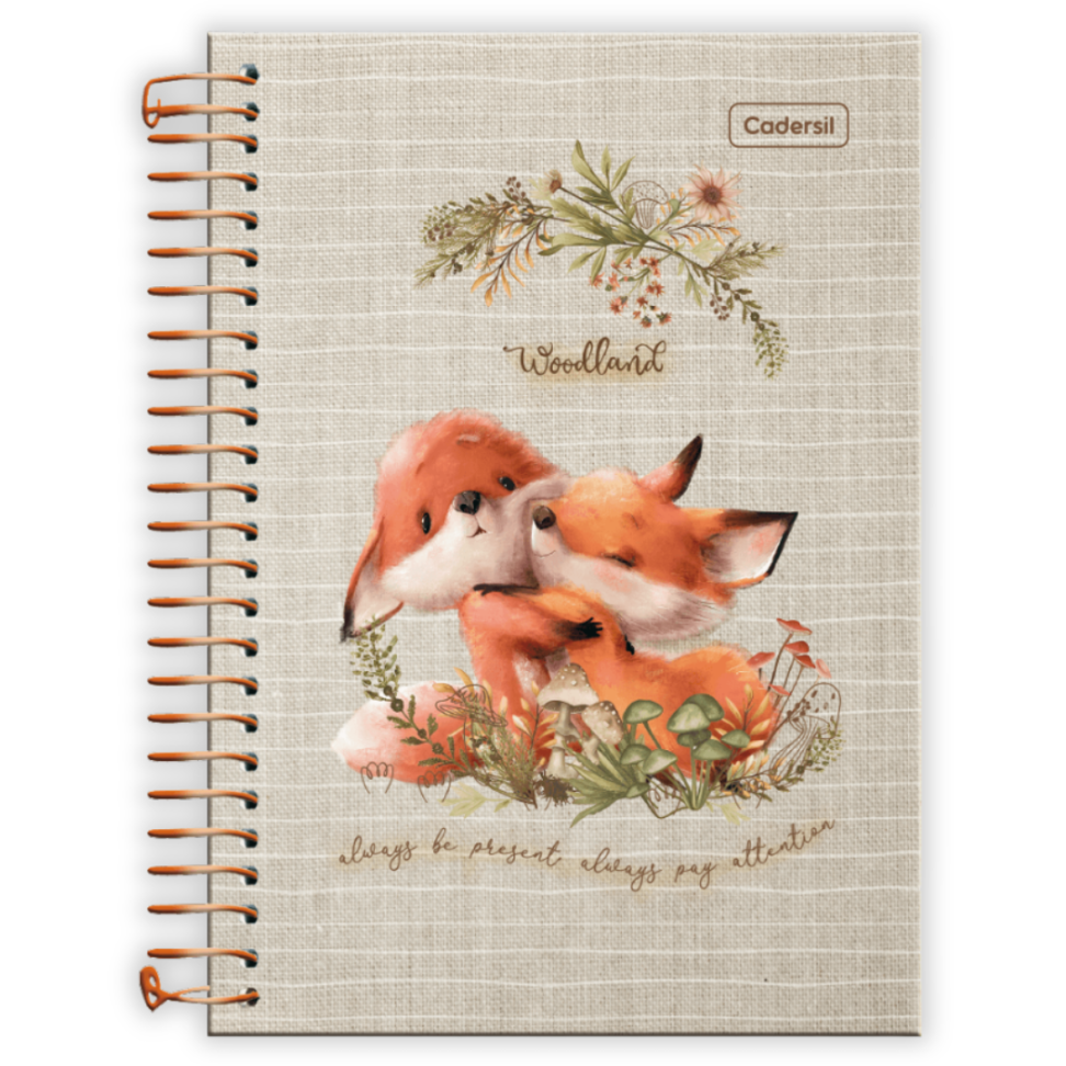 Caderno com Espiral Pequeno 1/4 Woodland Cadersil - #5