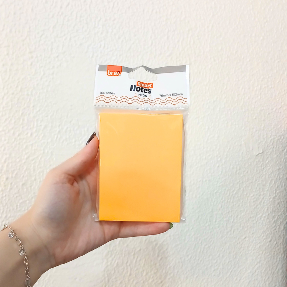 Bloco Smart Notes 76mm x 102mm Neon 100 Folhas BRW - #6