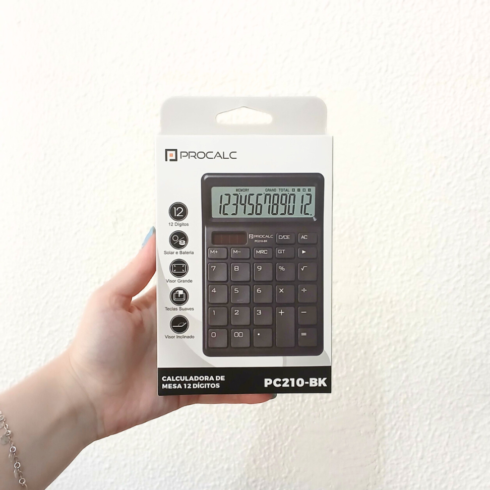 Calculadora de Mesa PC210-BK Procalc - #2