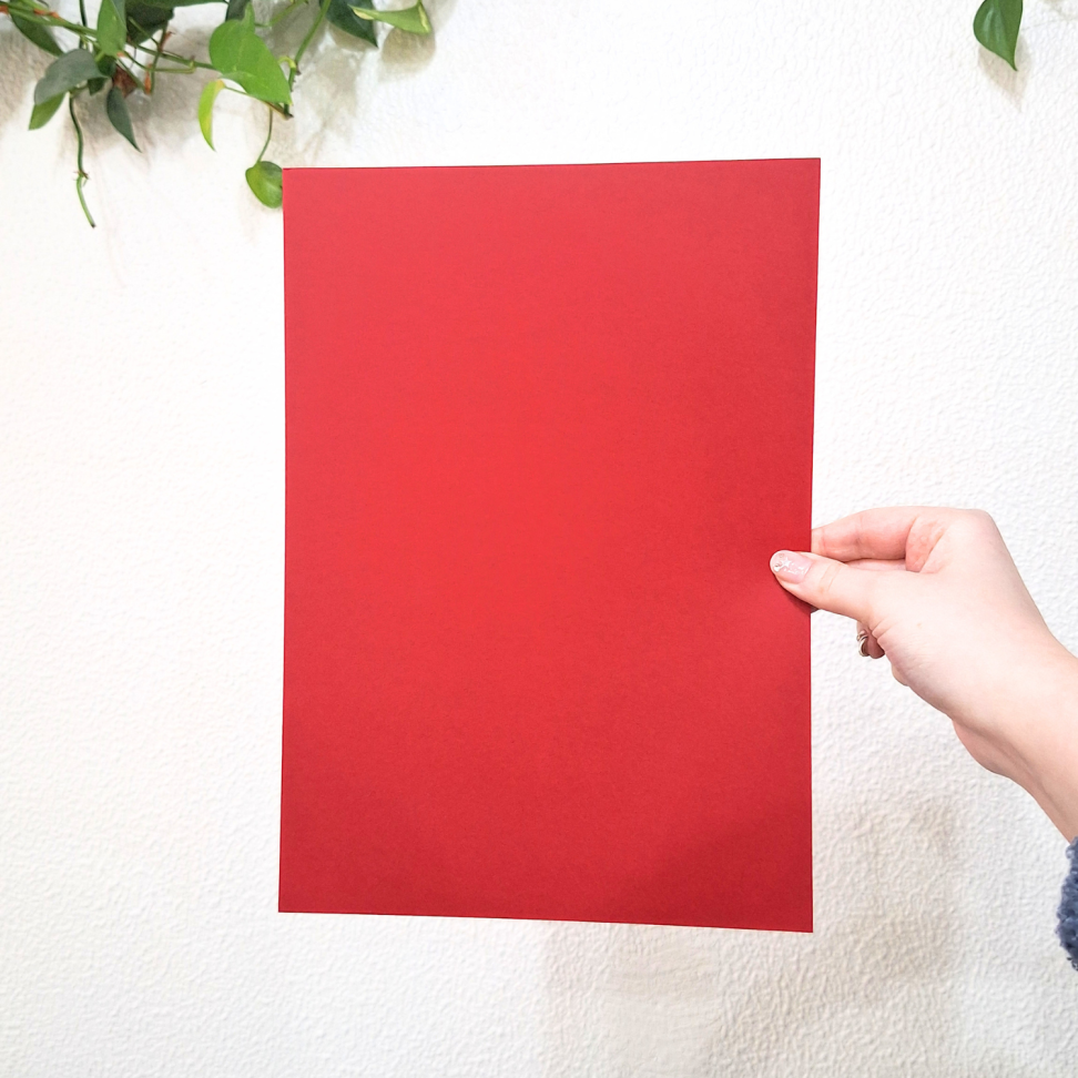 Papel Especial para Artesanato Vermelho A4 180g 1 Folha Invente BRW - #4