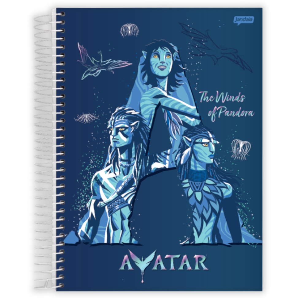 Caderno com Espiral Universitário Avatar 1 Matéria Jandaia - #1
