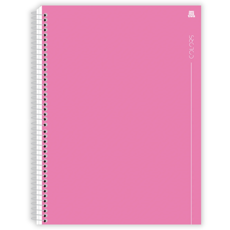 Caderno com Espiral Universitário Colors 1 Matéria Animativa - #3