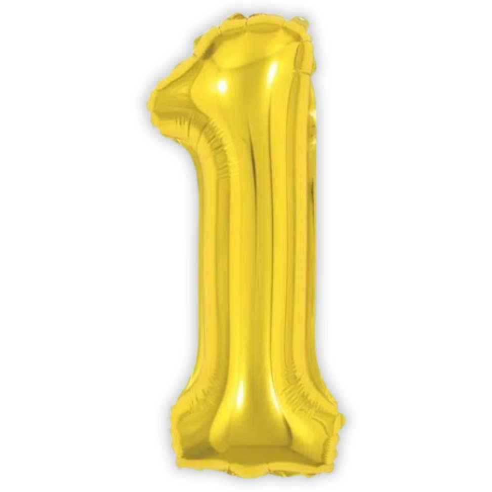 Balão Metalizado 40cm Número 1 Make+ - #2