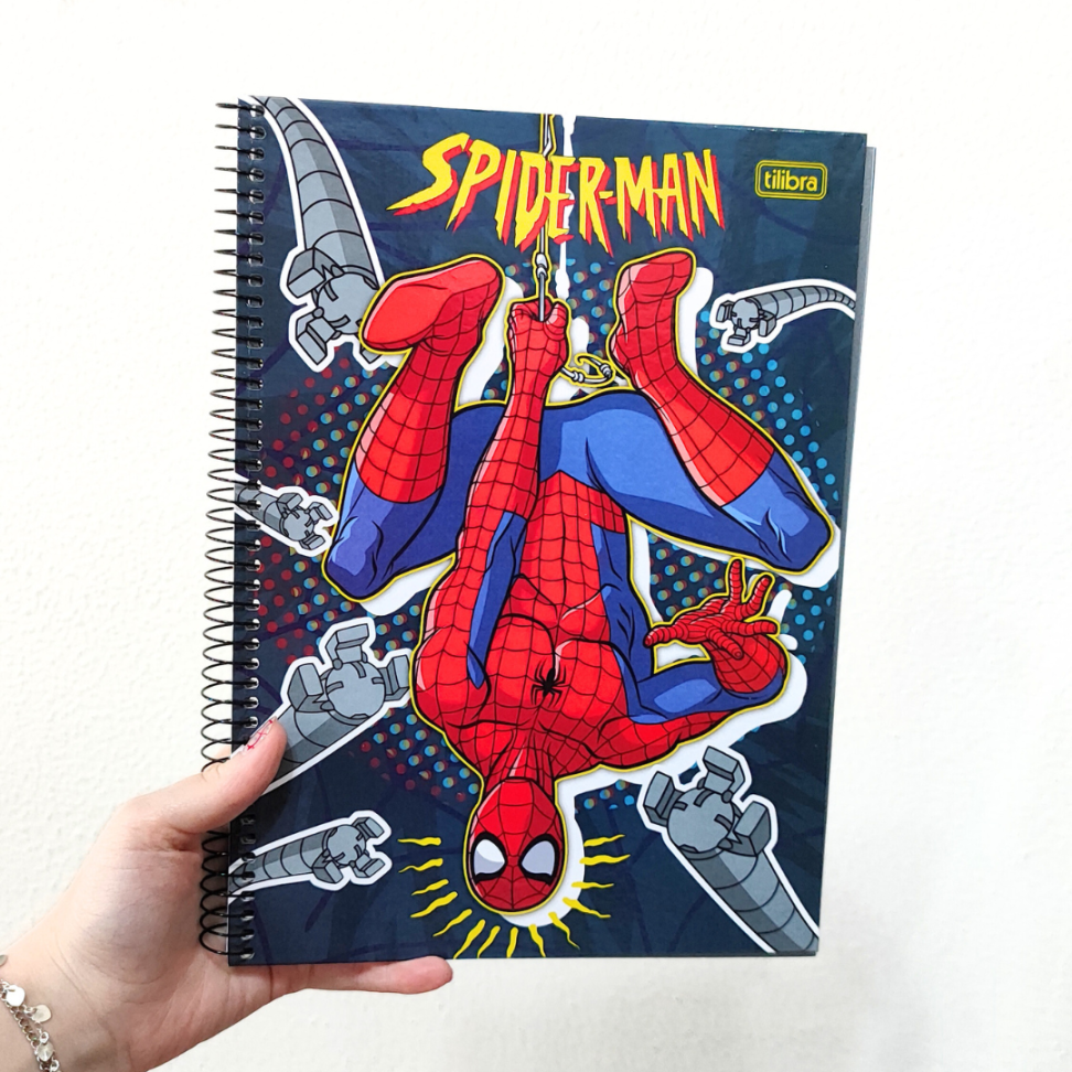 Caderno com Espiral Universitário 1 Matéria Spider-Man Tilibra - #1