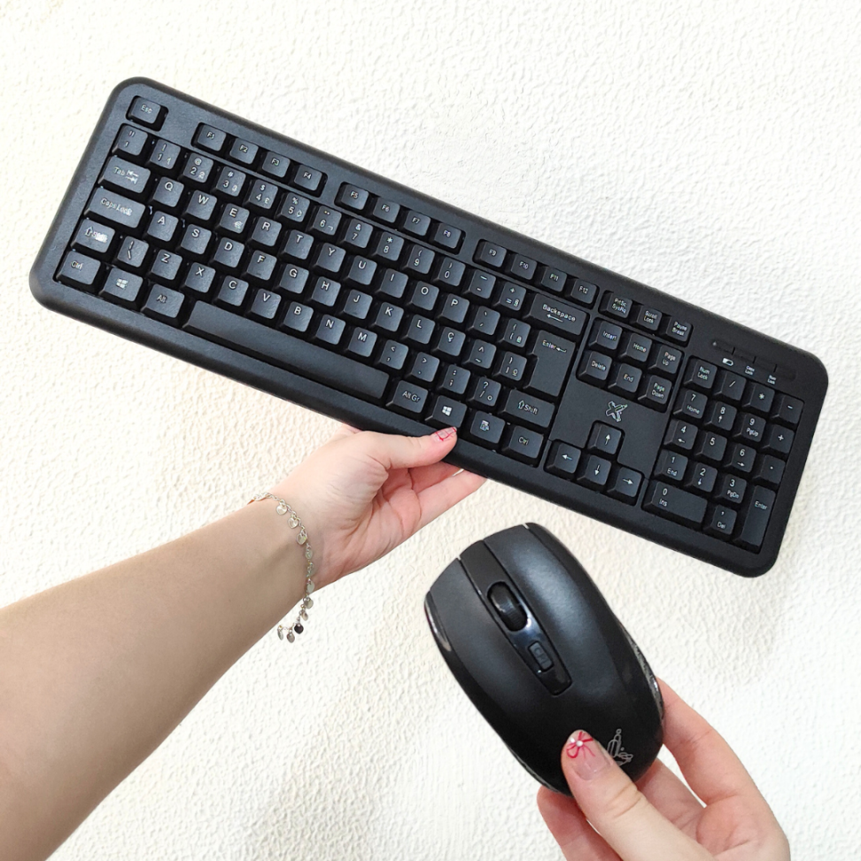 Combo Teclado e Mouse Exagon Sem Fio Maxprint - #1