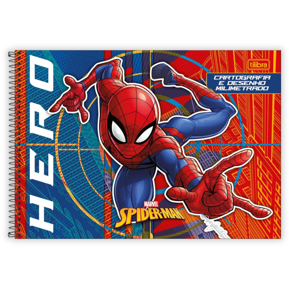Caderno de Cartografia e Desenho Spider-Man Tilibra - #1