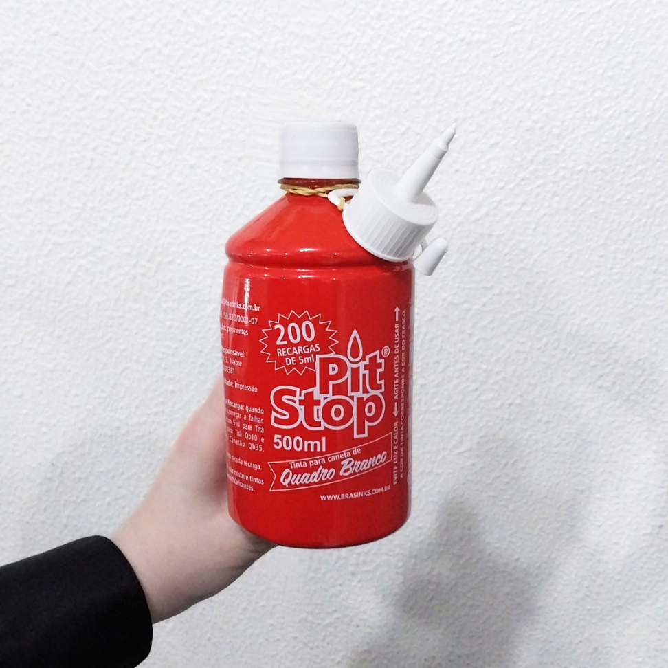 Tinta Refil para Marcador de Quadro Branco Pit Stop 500ml Brasinks - #6
