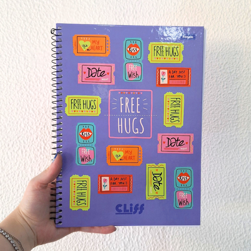 Caderno com Espiral Universitário Cliff Feminino 1 Matéria Foroni - #9