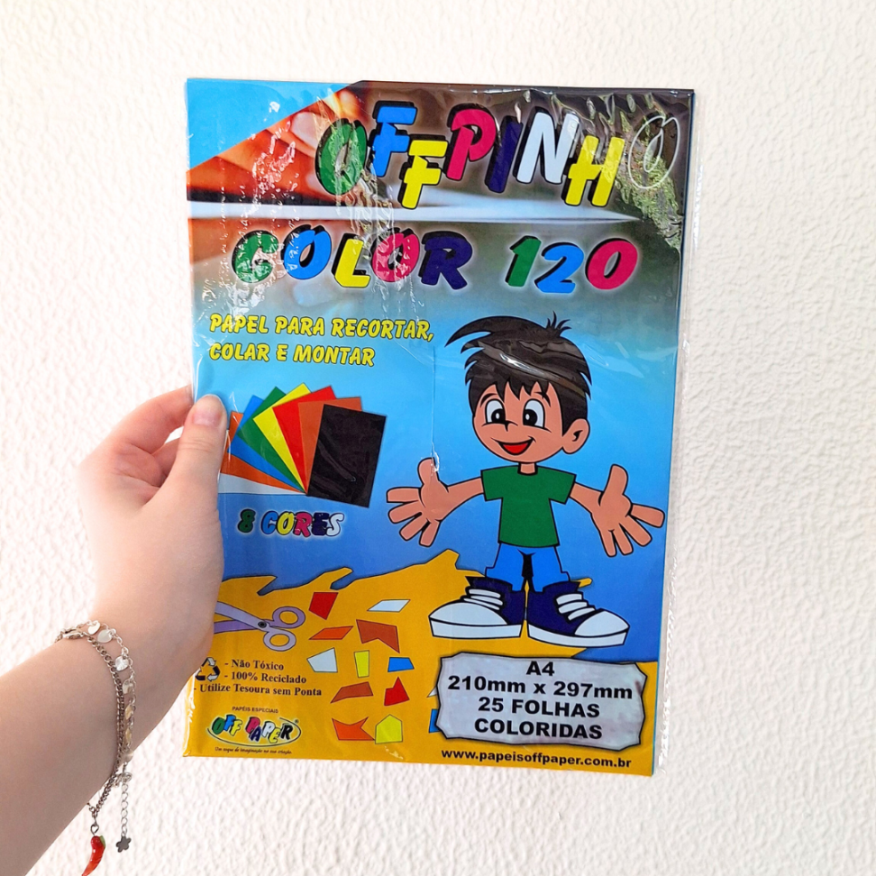 Bloco Color 8 Cores 25 Folhas A4 120g OffPinho Off Paper - #1