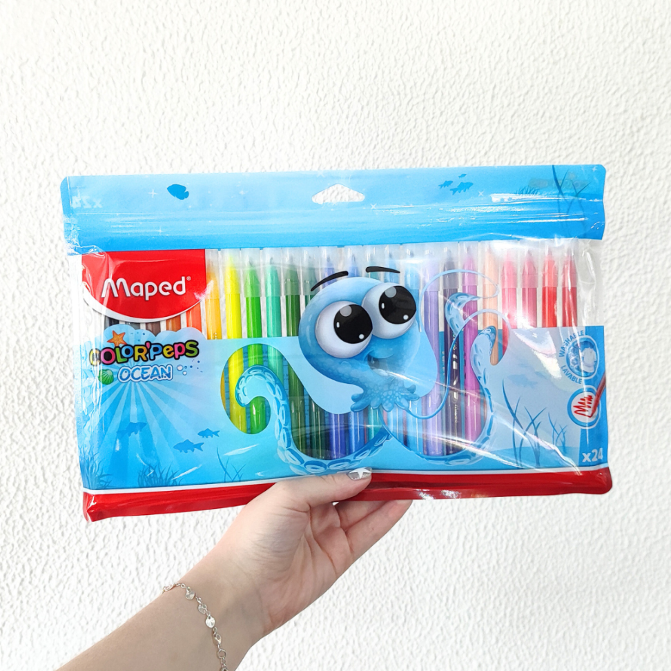 Canetinha Hidrográfica 24 Cores Ocean Polvo Color'Peps Maped - #3