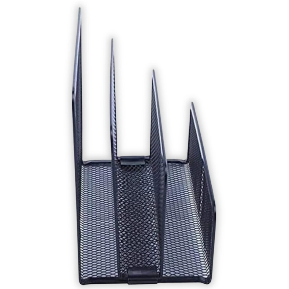 Porta Objetos 4 Compartimentos Aramado Preto Oportunity - #2