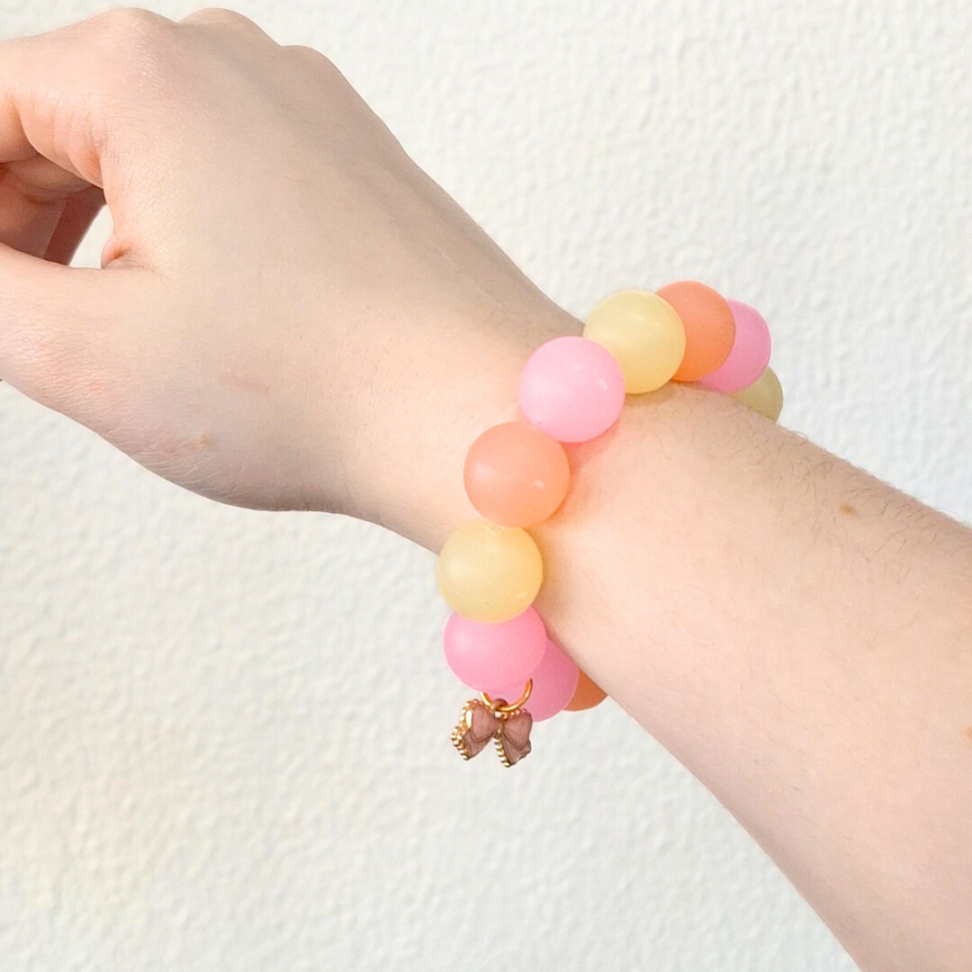 Borracha Pulseira Beads Charm Holic Tris - #6