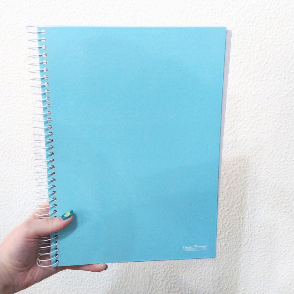 Caderno com Espiral Universitário Office Color 10 Matérias Pauta Branca - #8
