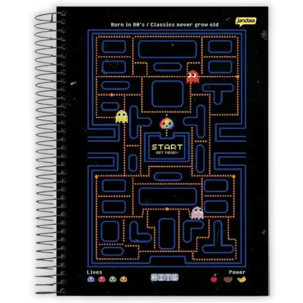 Caderno com Espiral Universitário Bits 1 Matéria Jandaia - #5