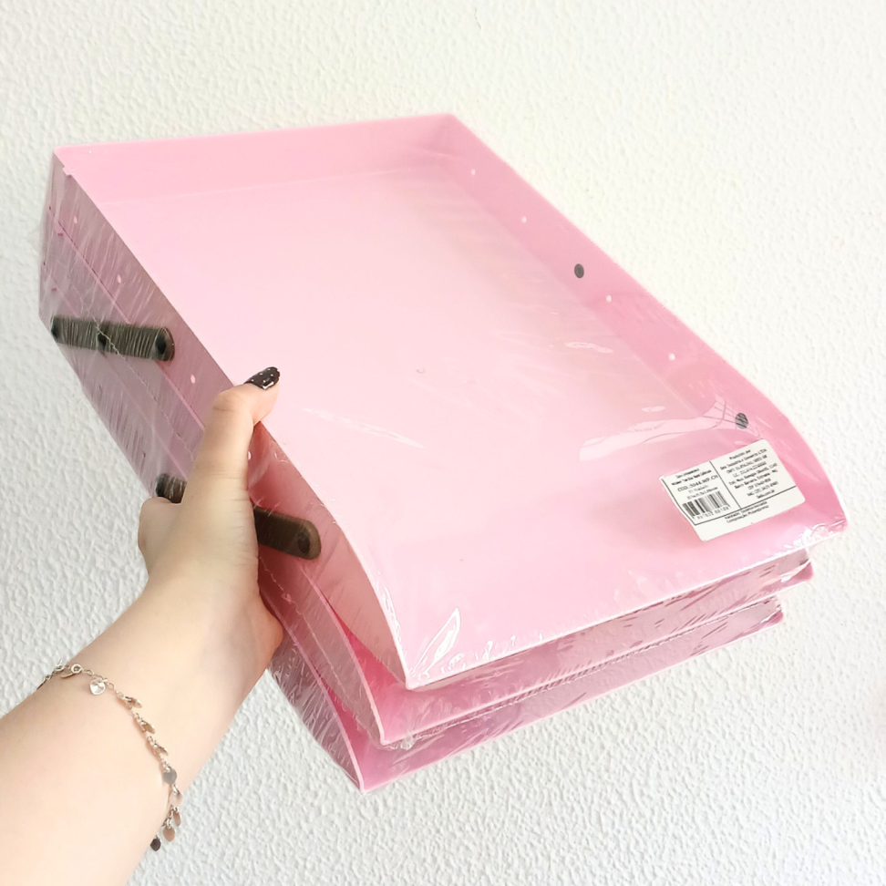 Caixa de Correspondência Tripla Móvel Rosa Pastel Dello - #2