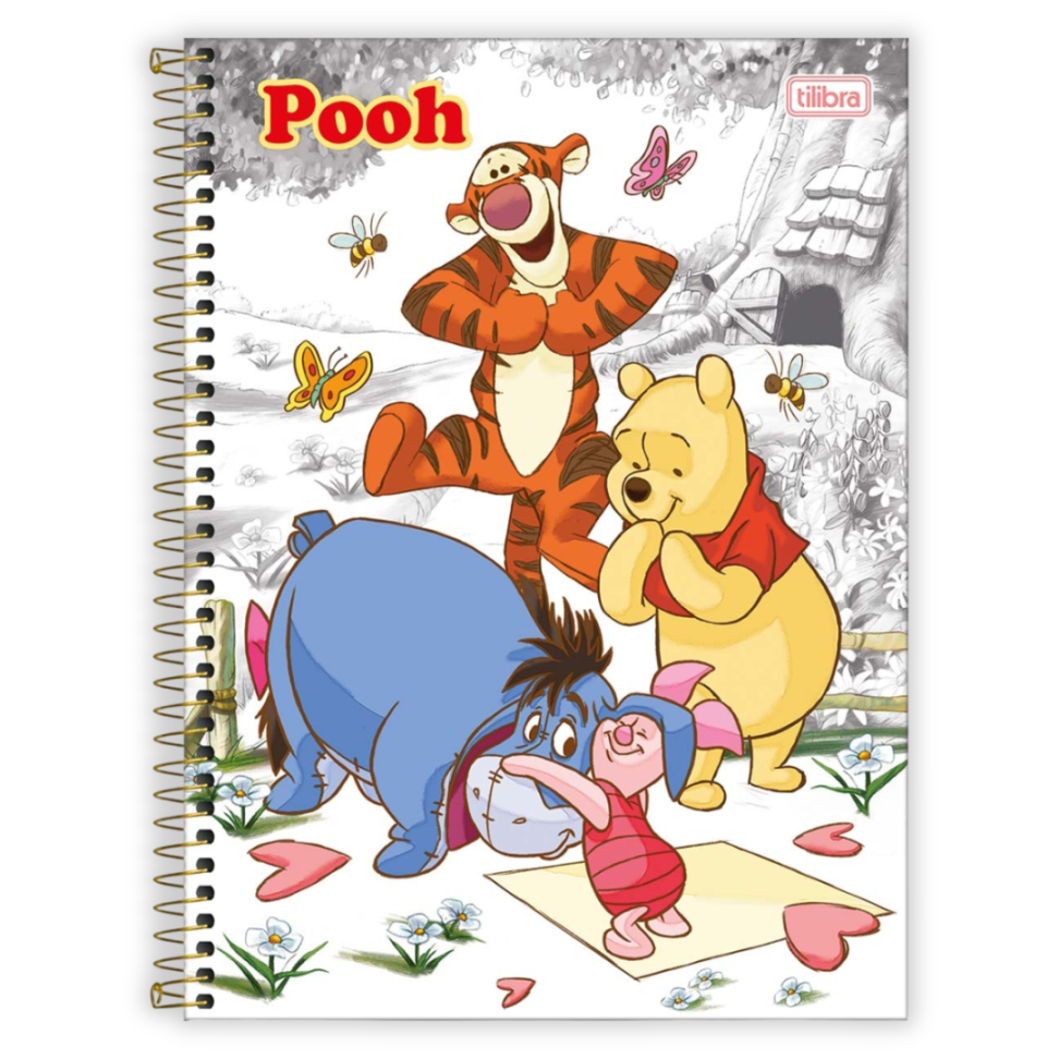 Caderno com Espiral Pooh Core 1 Matéria Connect Tilibra - #5