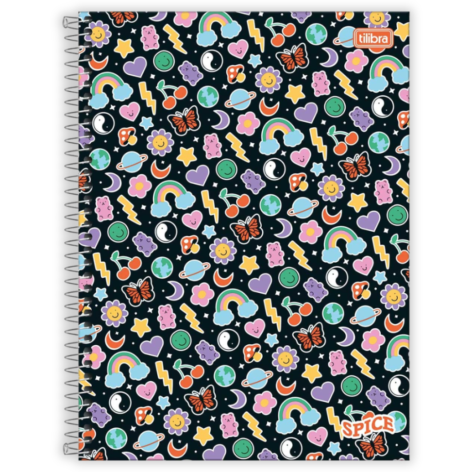 Caderno com Espiral Universitário 1 Matéria Spice Feminino Tilibra - #4