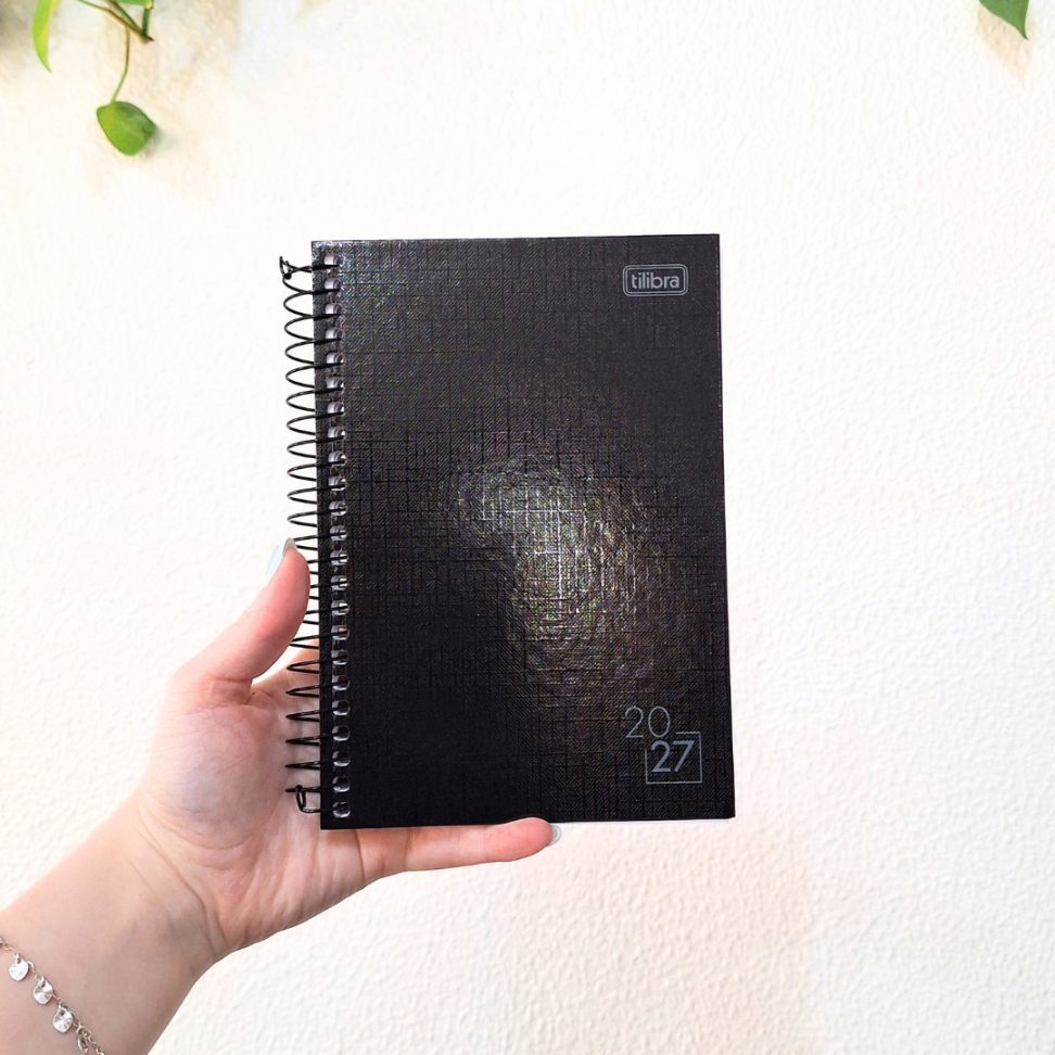 Agenda com Espiral Executiva Diária Pequena Spice Neutra 2027 Tilibra - #3