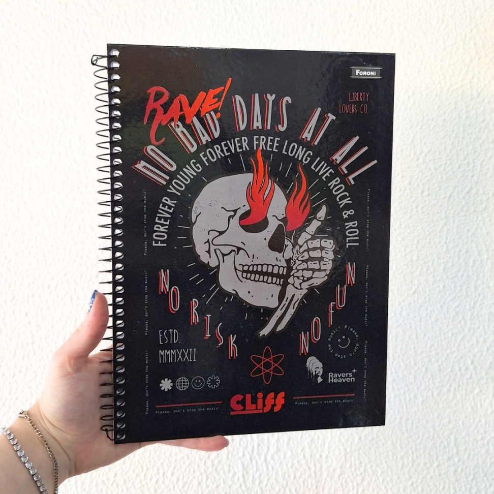 Caderno com Espiral Universitário Cliff Masculino 1 Matéria Foroni - #8