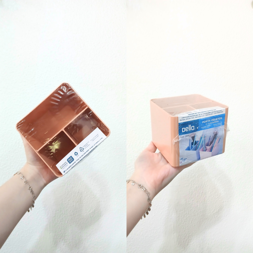 Porta Canetas Triplo Pastel Dello - #7