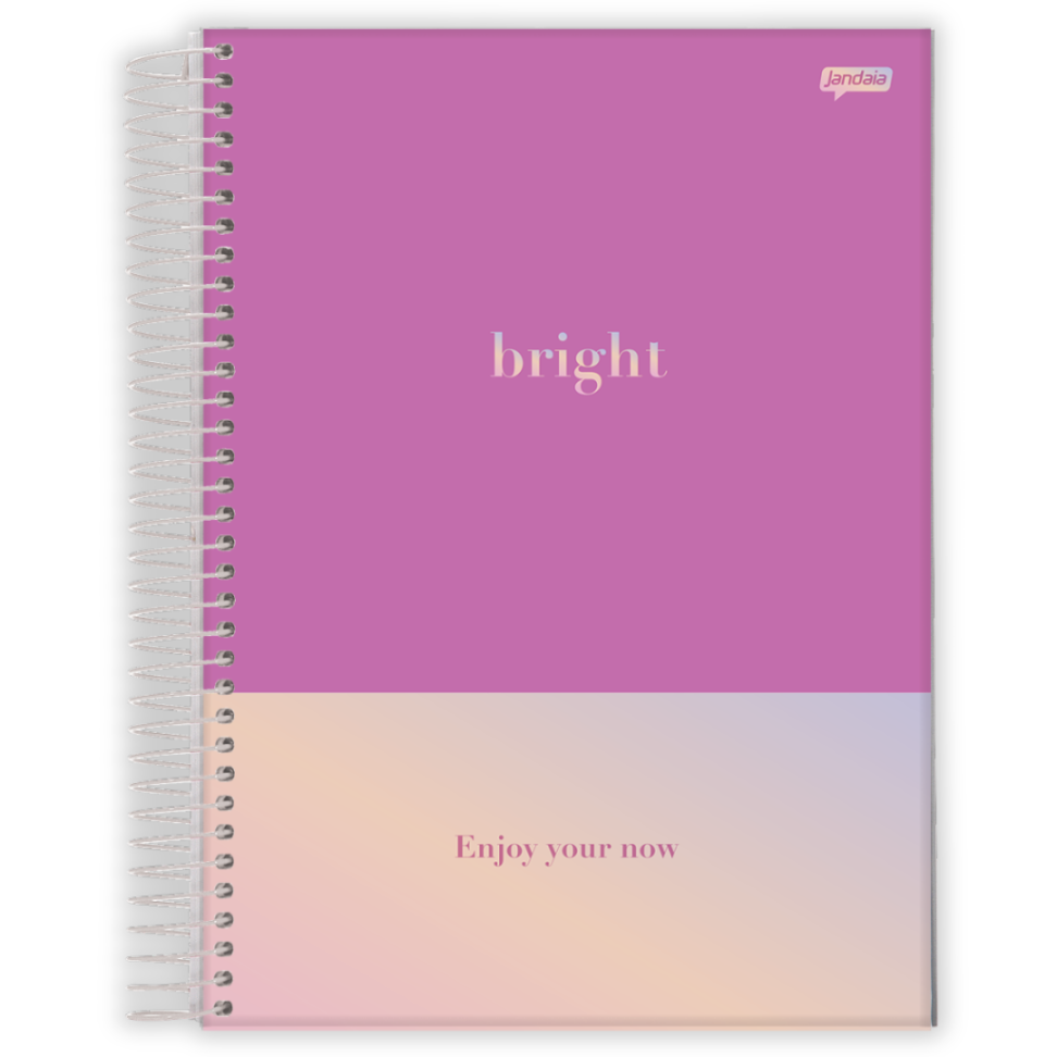 Caderno com Espiral Universitário Bright 1 Matéria Jandaia - #1