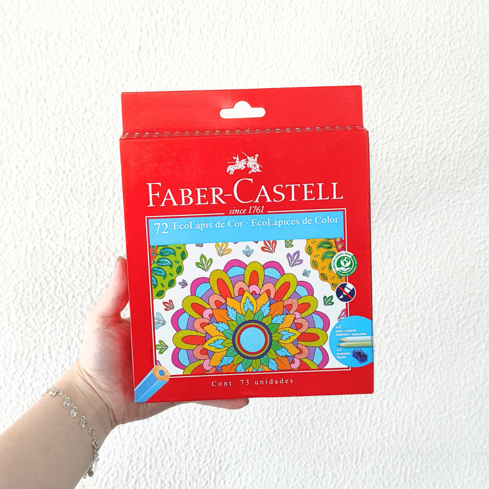 Lápis de Cor Eco 72 Cores + 1 Apontador Simples Faber-Castell - #3