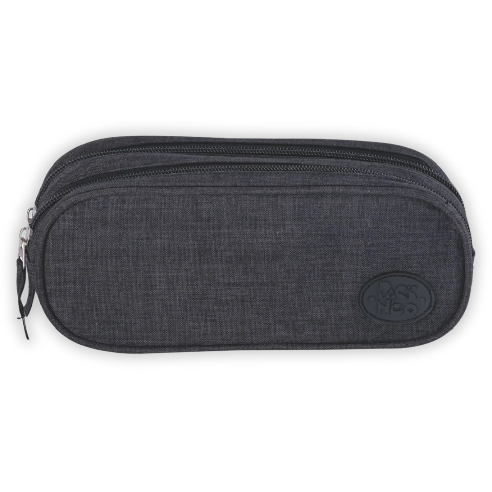 Estojo Duplo Jeans Preto Packn'Go - #1