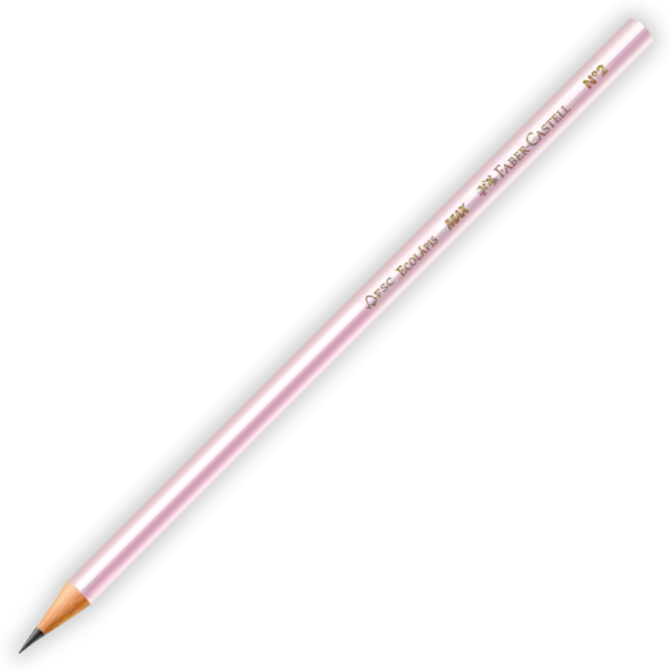 Lápis Grafite de Escrever Perolado Redondo Faber-Castell - #2