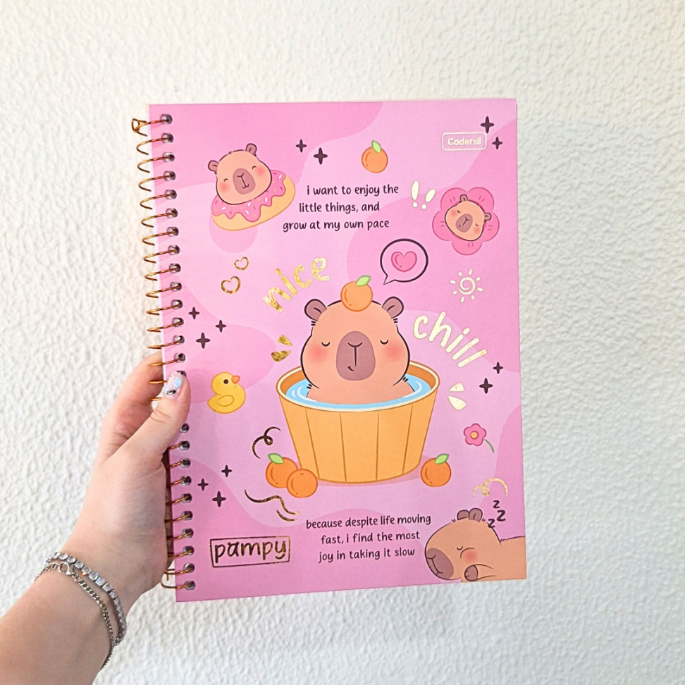 Caderno com Espiral Universitário Pampy 1 Matéria Cadersil - #7