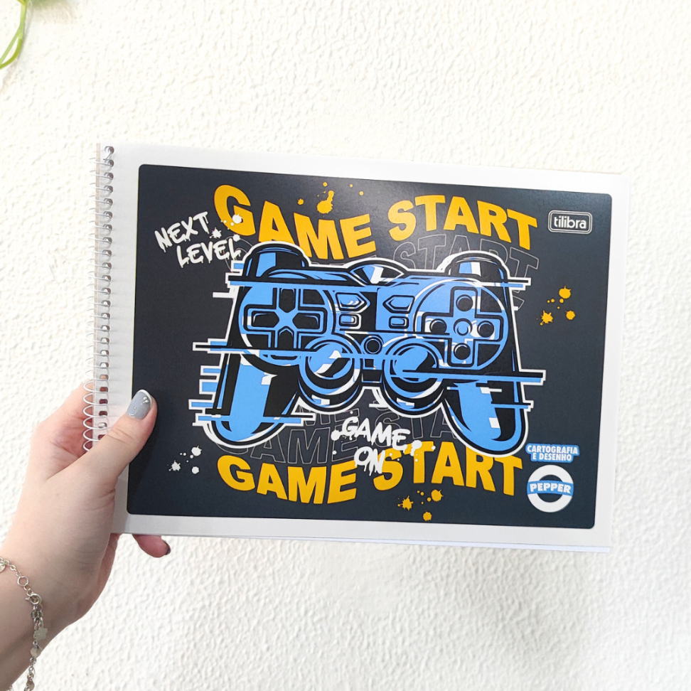 Caderno de Cartografia e Desenho Capa Flexível Pepper Tilibra - #1