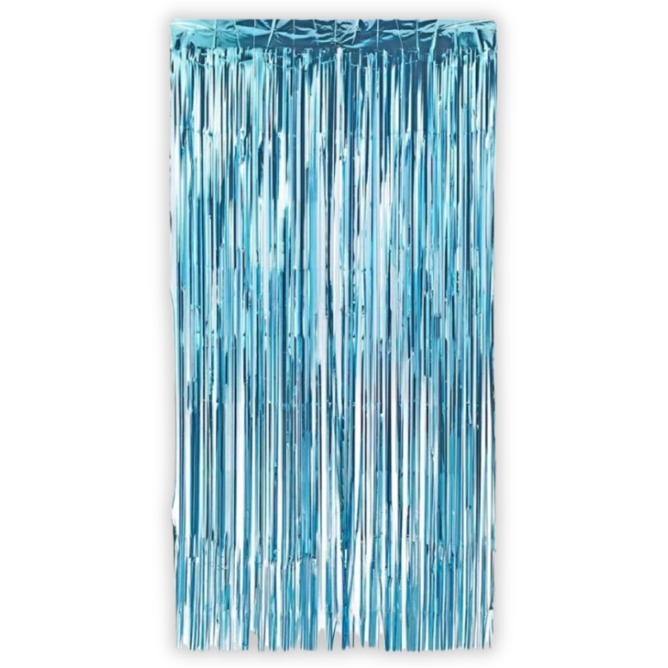 Cortina Decorativa Metalizada Festa 1m x 2m Make+ - #3