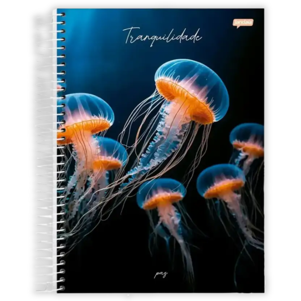 Caderno com Espiral Universitário Paz 1 Matéria Jandaia - #2