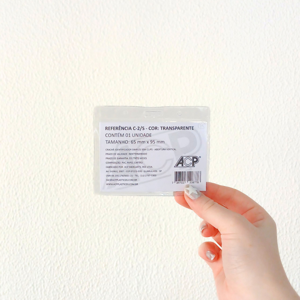 Proteção Identificador para Crachá C-2/S 65mm x 95mm ACP - #2