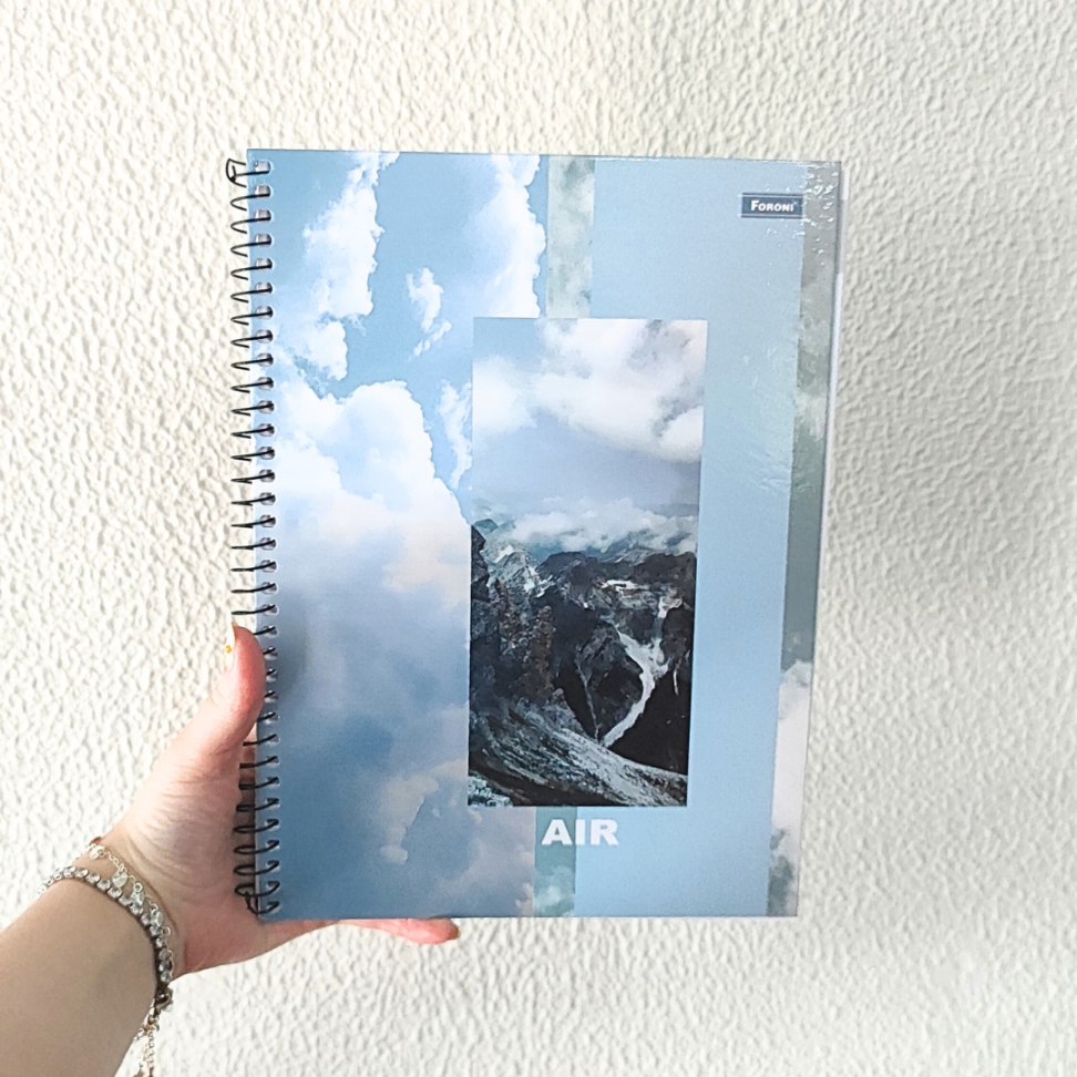 Caderno com Espiral Universitário 4 Elementos Mais 1 Matéria Foroni - #1