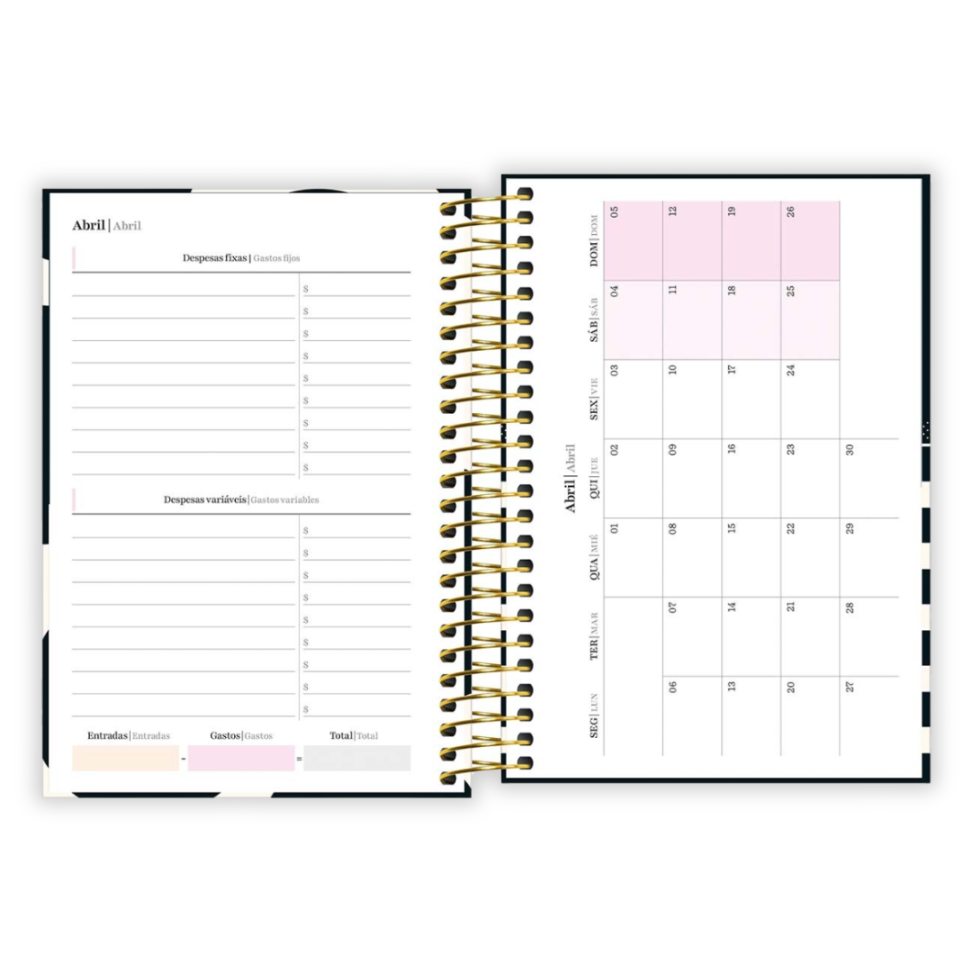 Agenda Espiral Diária Pequena West Village 2026 Tilibra - #8