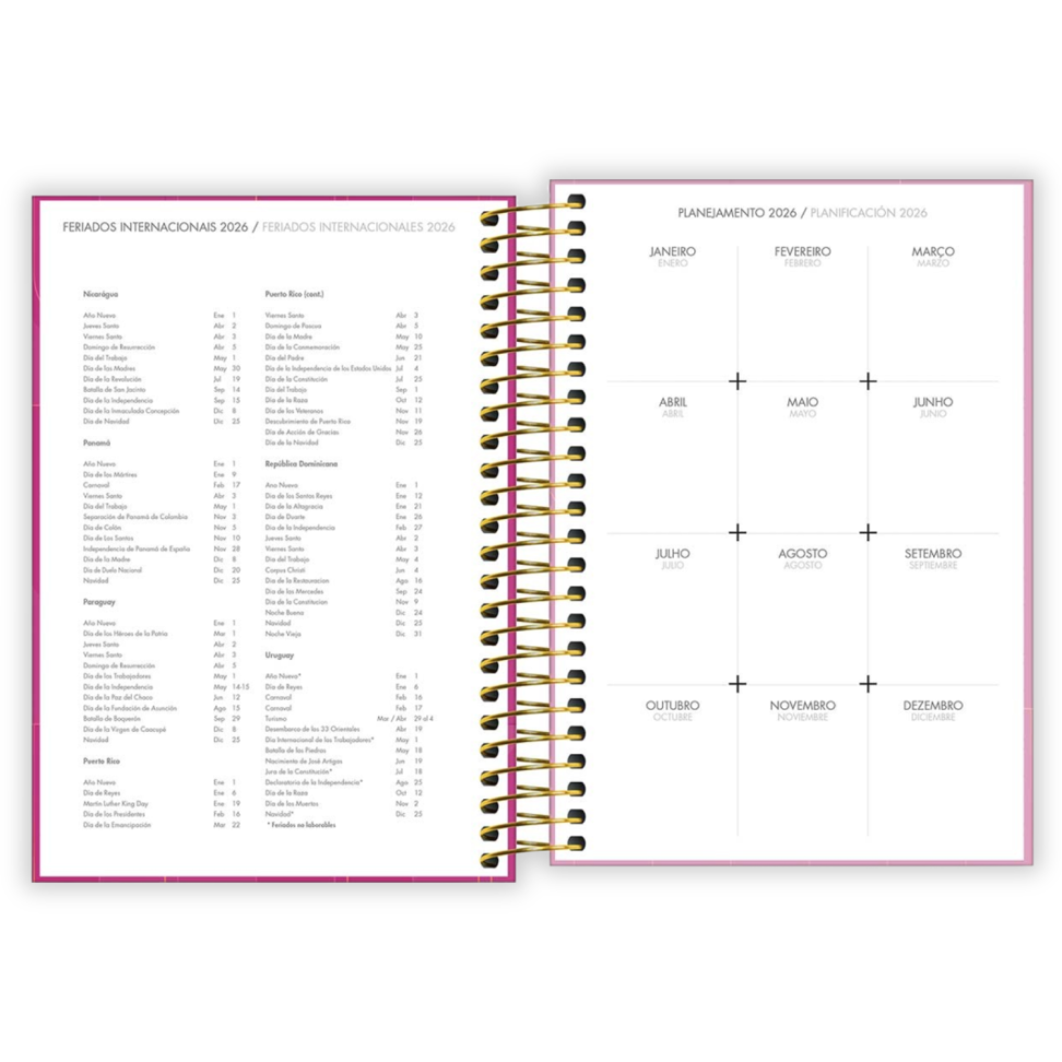 Agenda Executiva Espiral Diária Pequena Spot Colorida 2026 Tilibra - #4