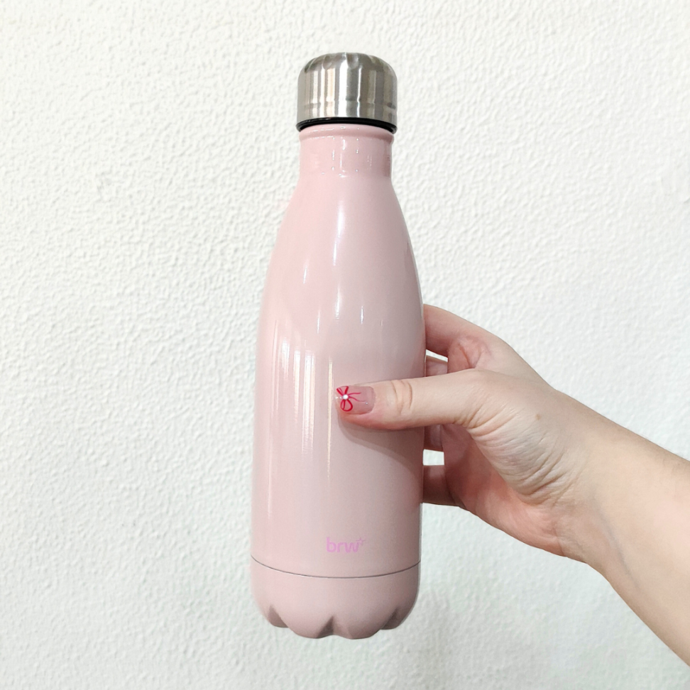 Garrafa Metálica Inox Rosa 500ml BRW - #1